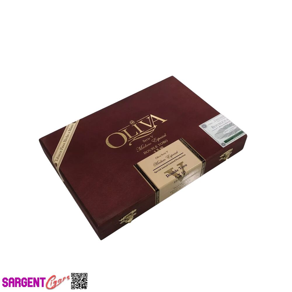 Oliva Serie V Maduro Double Toro Empty Wooden Cigar Box 10x7x1.5